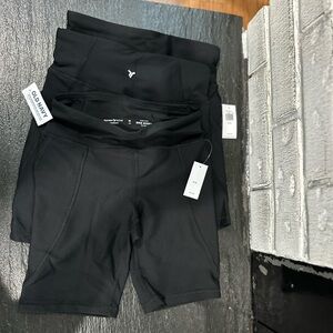 COPY - 3 pairs Old Navy power soft bike shorts. Girls size M (8). NWT.